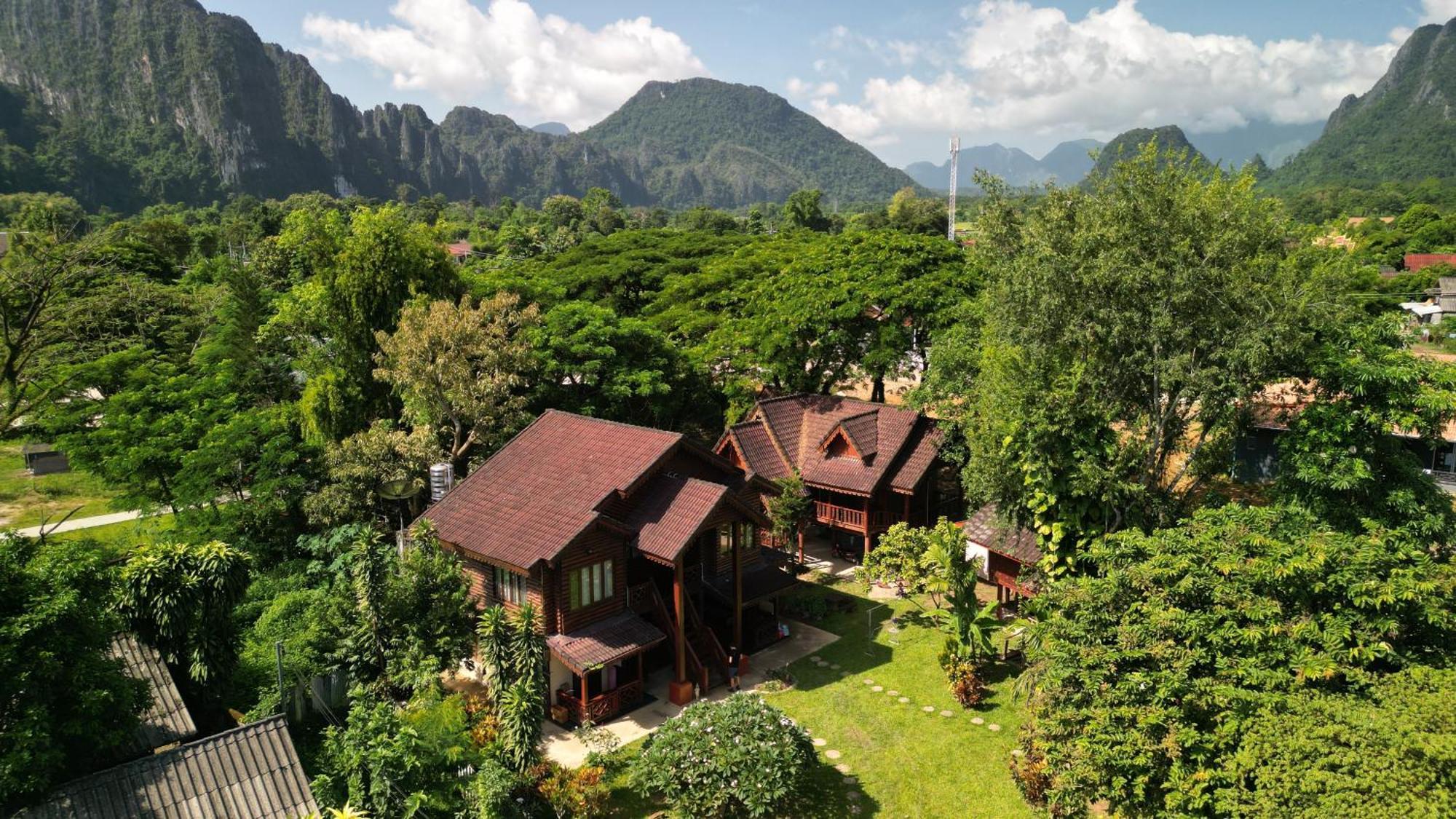 Namsong Bridge Bungalows Vang Vieng Eksteriør bilde